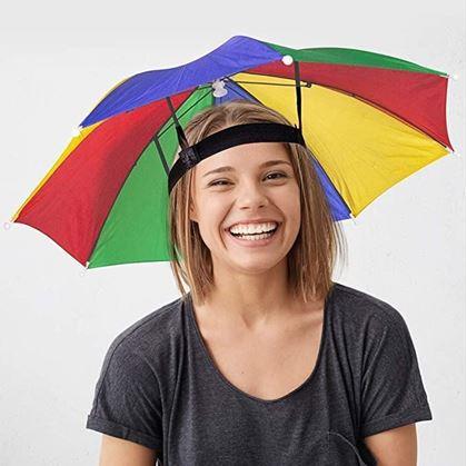 Kép valamiből Fejre csatolható esernyő