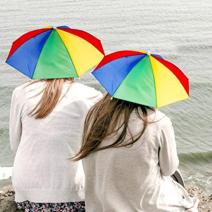 Kép valamiből Fejre csatolható esernyő
