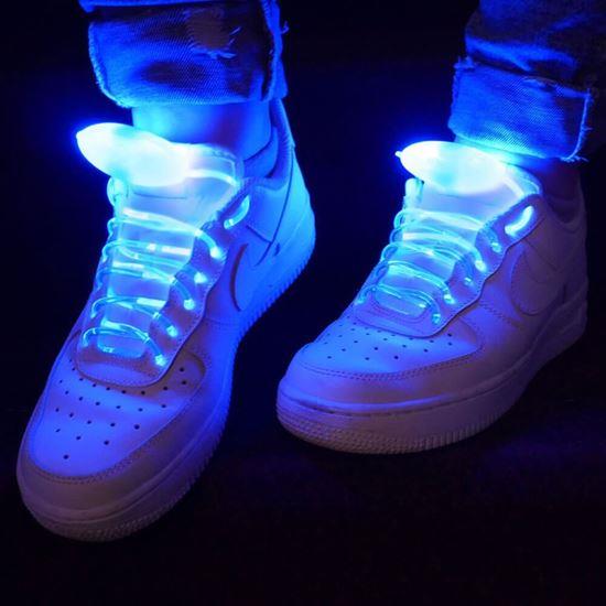 Kép valamiből Világító LED cipőfűző – kék