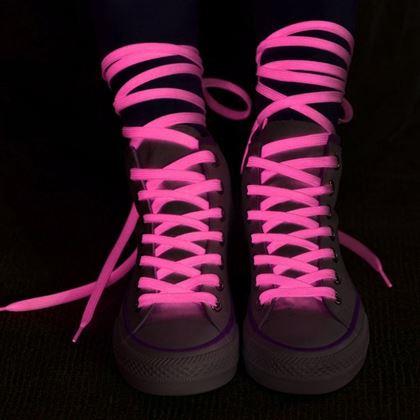 Kép valamiből Világító cipőfűző - rózsaszín