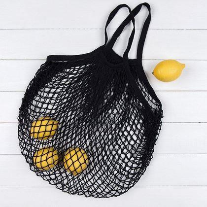 Kép valamiből Retró hálós táska – fekete