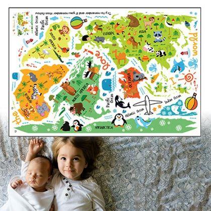 Kép valamiből Gyermek világtérkép