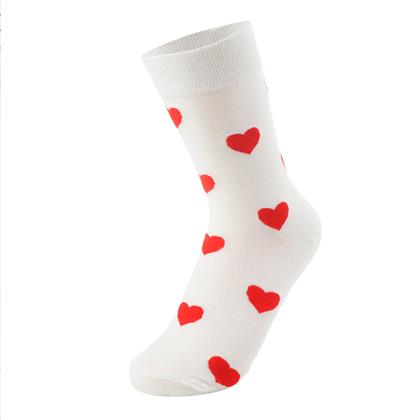 Kép valamiből Szerelmes zokni - fehér