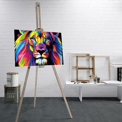 Kép valamiből Festés számok szerint - keretre feszített vászonnal - oroszlán