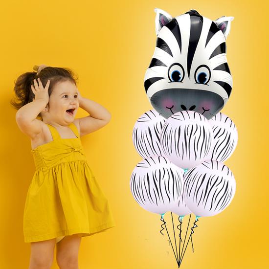 Kép valamiből Vidám léggömbök – zebra