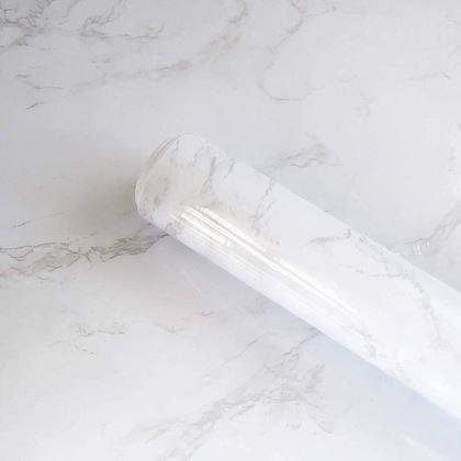 Kép valamiből Tapéta - fehér márvány 100 cm