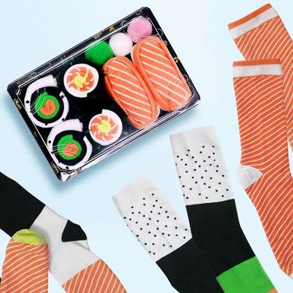 Kép valamiből Vidám zokni - sushi készlet