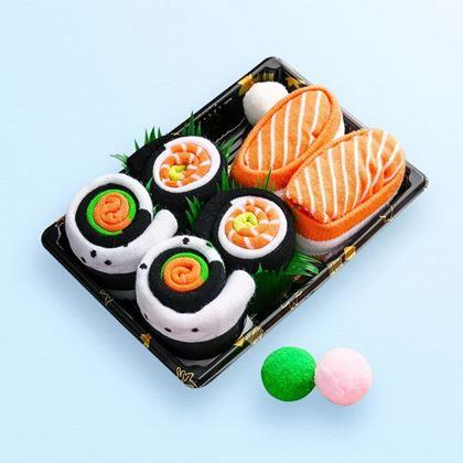 Kép valamiből Vidám zokni - sushi készlet