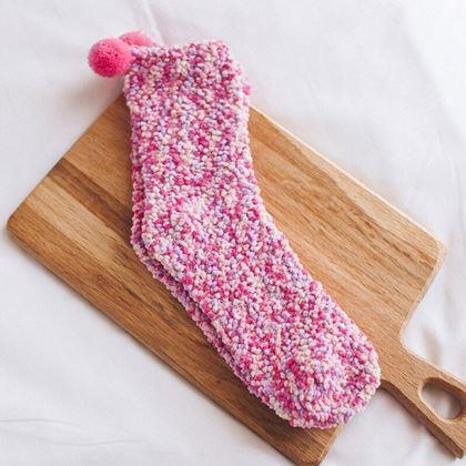 Kép valamiből Zokni ajándékcsomagolásban - rózsaszín muffin