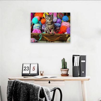 Kép valamiből Gyémántszemes kirakó – cica
