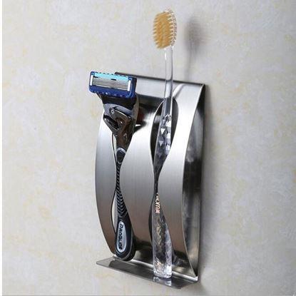Kép Rozsdamentes acél fogkefe és borotva rendszerező