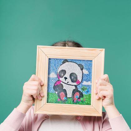 Kép valamiből Gyémántszemes kirakó gyerekeknek – panda