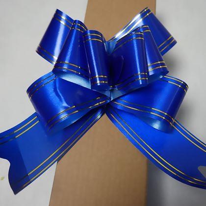 Kép valamiből Ajándékdíszítő masni szalag 10 db - kék