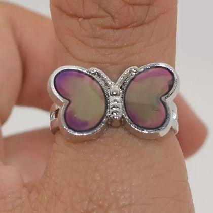 Kép valamiből Hangulatgyűrű - pillangó