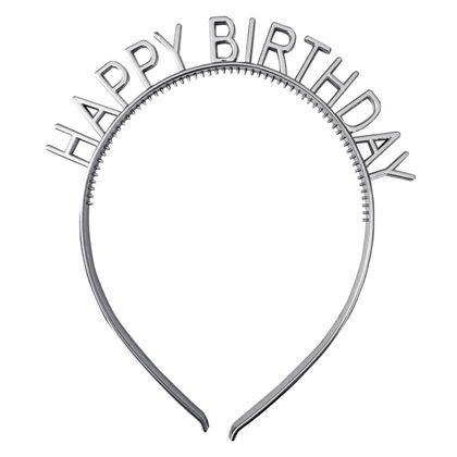 Kép valamiből Happy Birthday fejpánt - ezüst