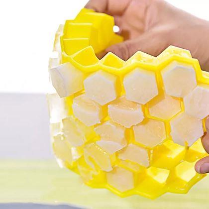 Kép valamiből Jégkocka készítő tetővel - méhsejt