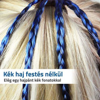 Kép valamiből Fonatos hajgumi - kék