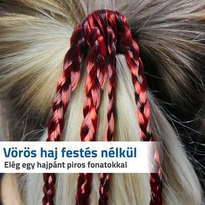 Kép valamiből Fonatos hajgumi - piros