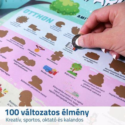 Kép valamiből Kaparós poszter - 100 dolog, amit át kell élned a gyerekekkel