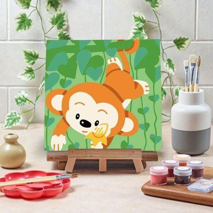 Kép valamiből Számfestő készlet gyerekeknek - majom