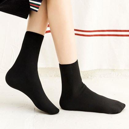 Kép valamiből Bundával bélelt meleg zokni - fekete