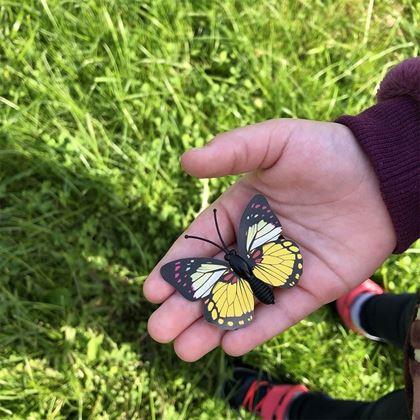 Kép valamiből Pillangós hajcsat 10 db - sárga