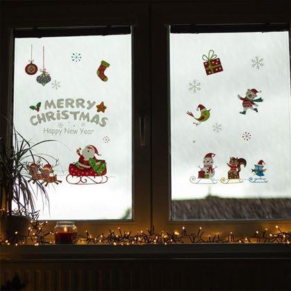 Kép valamiből Karácsonyi ablakmatricák – Mikulás
