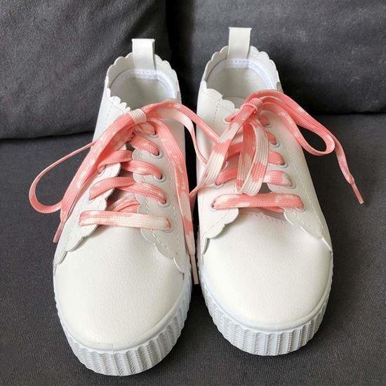 Kép valamiből Vidám cipőfűzők - rózsaszín ombré