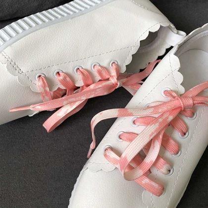 Kép valamiből Vidám cipőfűzők - rózsaszín ombré