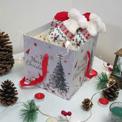 Kép valamiből Ajándékdoboz 22 cm - karácsonyfa