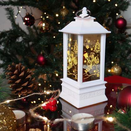 Kép valamiből Karácsonyi LED lámpás - hóember