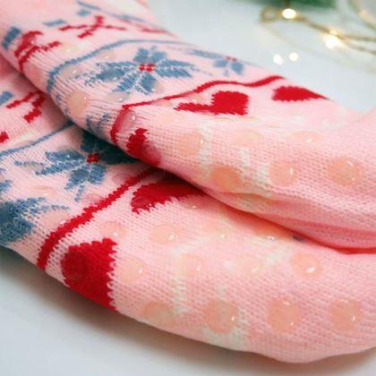 Kép valamiből Karácsonyi meleg zokni szőrme béléssel - ünnepi díszek