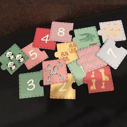 Kép valamiből Puzzle kicsiknek - számok tanulása