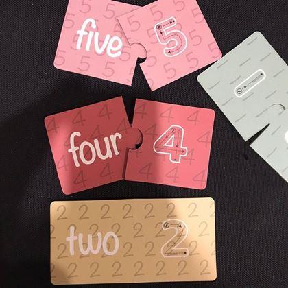Kép valamiből Puzzle kicsiknek - számok tanulása