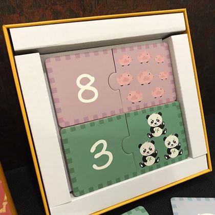 Kép valamiből Puzzle kicsiknek - számok tanulása