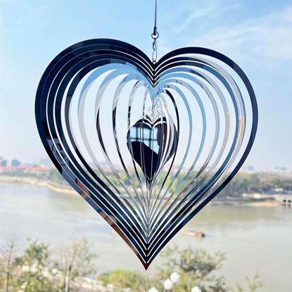 Kép Kerti dekoráció - szélkerék szív