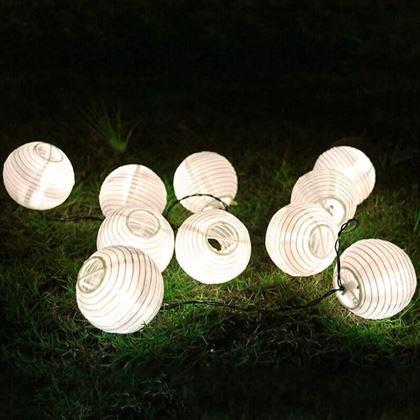 Kép valamiből Napelemes LED lampionfüzér
