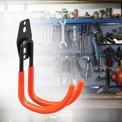 Kép valamiből Fém falra szerelhető akasztó, gumírozott – M