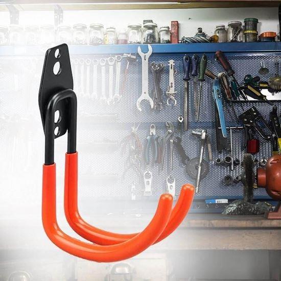 Kép valamiből Fém falra szerelhető akasztó, gumírozott – M