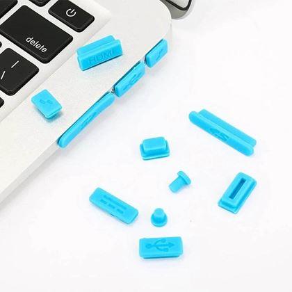 Kép valamiből Szilikon dugók laptop portokhoz - kék