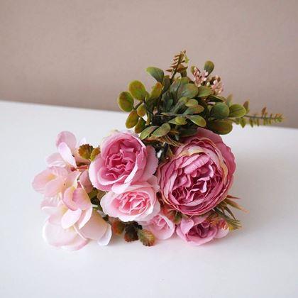 Kép valamiből Dekoratív művirágok - rózsaszín