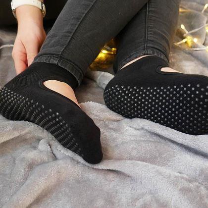 Kép valamiből Csúszásgátlós zokni - fekete
