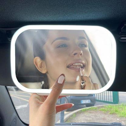 Kép Világító kozmetikai tükör autóba