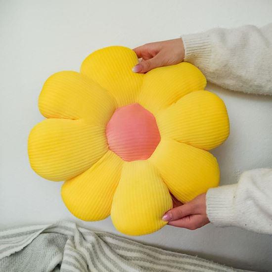 Kép valamiből Virág alakú párna - sárga