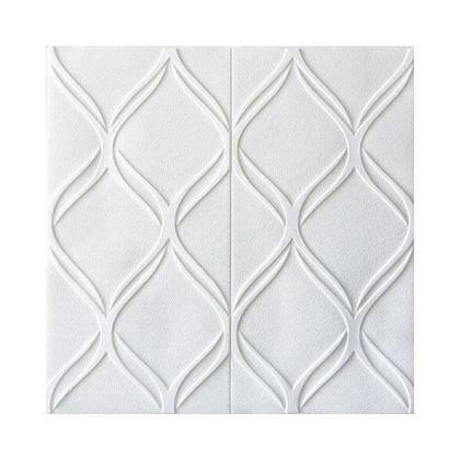 Kép valamiből 3D tapéta - fehér ornamentika