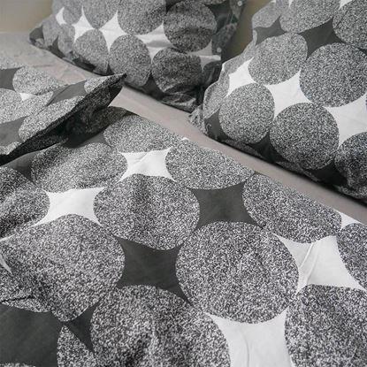 Kép Pamut ágynemű - szürke körök