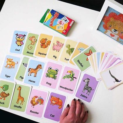 Kép valamiből Oktatási kártyák - állatok