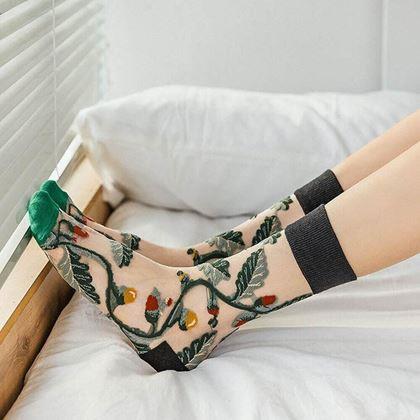 Kép valamiből Virágos zoknik - japán tölgy