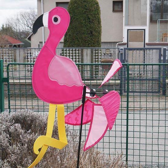 Kép valamiből Kerti szélforgó - flamingó