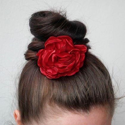 Kép valamiből Rózsás hajgumi - piros